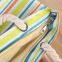 Fashion Stripe Beach Tote Bag Shoulder Shopping Bag With Cotton Rope Handle