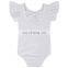 Baby Girl Flutter Sleeve Backless Romper with Bow Jumpsuits Rompers Baby Leotards