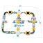 Hot Sale Amusement Equipment Water Park  Inflatable Floating Obstacle Course