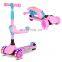 2019 new 4 wheel girl kick toy scooter baby adjustable children foot scooter