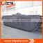 amphibious pontoons for rail track construction