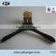 gold hook wooden clothes hanger with notch for lady