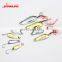 8pcs/box Hard Fishing Lure Fishing Tackle Treble Hook Metal Sequins Fishing Spoon Lure