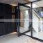 New Design And Hot Sale Tempered Glass Aluminium Pivot Front Door With Big Panel Glass