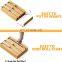 Bamboo 3 in 1 Wrap Dispenser with Cutter and Labels, Plastic Wrap, Aluminum Foil and Wax Paper Dispenser for Kitchen Drawer,