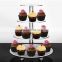 customized 4 5 6 7 Tier Crystal Clear Acrylic Round wedding Cupcake Stand cake stand acrylic 4 tier round wedding cake stand