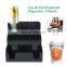 Black Acrylic Coffee Cup&Lid Dispenser Holder Paper Cup Holder