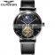 Better Quality GUANQIN GJ16118 Men Fashion Automatic Mechanical Wrist Watch Genuine Leather Watches Low Moq