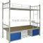 (DL-B1) High quality heavy duty design powder coated steel metal bunk bed price/metal iron bed / two floor metal bed in black
