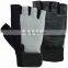Custom logo Weight Lifting Gym Cycling Body Building Exercise Fitness Gloves with Leather Padded Weightlifting gloves