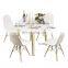 Nordic Wholesales Mdf Round Dining Table Set Furniture Modern Dine Room Chaires Dining Tables Coffee Table