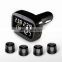 TPMS tyre pressure monitor system for 4 tyres, car, 4WD, Ute, caravan with external sensors
