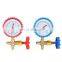 CT-466 Brass Single Manifold Gauge Set HVAC refrigeration system auto air conditioner AC Charging Single Manifold Gauge