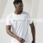 2023 New Wholesale Ice Silk Lightweight Gym Fitness Shirt Top Quick Dry Stripe Print Slim Fit Workout Sports T-Shirt For Men