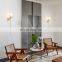 Modern Luxury Wall Lamp For Indoor Bedroom Hotel Room Brass Alabaster Sconce Wall Light
