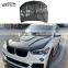 X1 F48 F49 HM Style Высококачественная капот двигателя из углеродного волокна для BMW X1 F48 F49