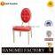 Design metal frame luxury round back dining chair