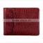 Ultra thin design men leather wallet with money clip wallet