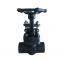 ANSI Forged Globe Valve With Malleable Iron Handle and Carbon Steel Construction for Easy Maintenance
