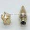 Lipstick Container with Crown Cap and Gold Plated Body