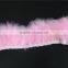 Handmade Pink Turkey Feather Trim For Party Dress Decoration