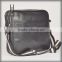 Black simple deisgn men leather briefcase shoulder bag