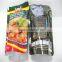 3 Side Seal Flexible Food Packaging bag/condiment plastic sachet/nuts three side sealed zipper pouch