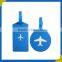 Customized made luggage tags airplane luggage tag aircraft logo rubber tag