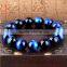 Wholesale high quality blue tiger eye beads bracelet gemstone