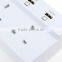 uk type suge protector socket with 4 port usb 13a 100-250v 4 way power outlet