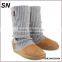 wholesale acrylic leg warmer with button