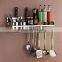 50cm Two Cups Stainless Steel Kitchen Tool Holder 304 Dual Cup Kitchen Shelf Rack Shelving Storage Rack Spice Rack