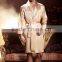New Men Bathrobe Geometric Robes V-neck Imitation Silk Knitted Sleepwear Lounges Pajamas Pyjamas Nightwear