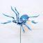 Hot Sale in Russia 6 inch Glitter Surface Spider Plastic Decorative Halloween Garden Stakes