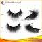 mink fur false eyelash 3D mink strip eyelash custom packaging private label wispy eyelash with glue
