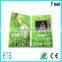 Custom printed touchscreen digital video card for advertising