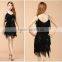 2016 New Ballroom Dance Dress Samba Costume for Women Sexy Salsa Dresses with Tassels Latin Dress