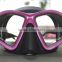 China professional manufacture New swim goggles diving mask for snorkeling colorful and lightest one diving mask for adult
