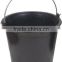 flexible rubber cement pail,strong construction container with handle