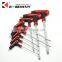 K-Master manufacture T handle ball point hex key 2-10mm screwdriver hex key