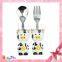 wholesale promotional products China design for baby lovely form spoon and fork set stainless steel spoon and fork