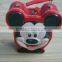 Mickey Mouse shaped portable metal coin bank with handle