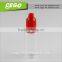 30ml clear PET dropper bottles factory with childproof cap for vape oil ejuice eliquid
