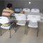 5ft popular rectangular plastic table with folding legs for outdoor use