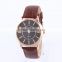 Fashion leather band watches 2016 made in China