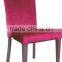 Modern Fabric Seat Aluminum Legs Dining Chair