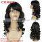 gorgeous long length and high density brazilian virgin remy full lace human hair wig with noble french curl
