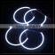 4x131mm White 6000K Car cob LED Angel Eyes headlights for BMW E46,E36,E39,E318A04 halo rings