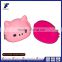 2016 novelty fashion silicone pink key purse coin box/wallet/pouch