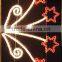 Sparkling Symmetrical Character Art led star shape motif street light christmas decorating